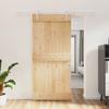 VidaXL Sliding Door and Hardware Kit 95x210 Cm Solid Pine, Interior Door, Interior Barn Door 3203030