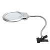 LED Illuminating Magnifier with Clamp Optical Lens Adjustment Hose Magnifying Glass with 2 LEDs for 