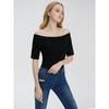 Fashion off-Shoulder T-shirt for Women 2025 New Arrival Summer Inner Match Sexy Elegant Slim Looking Tops Bottoming Shirt Fashion