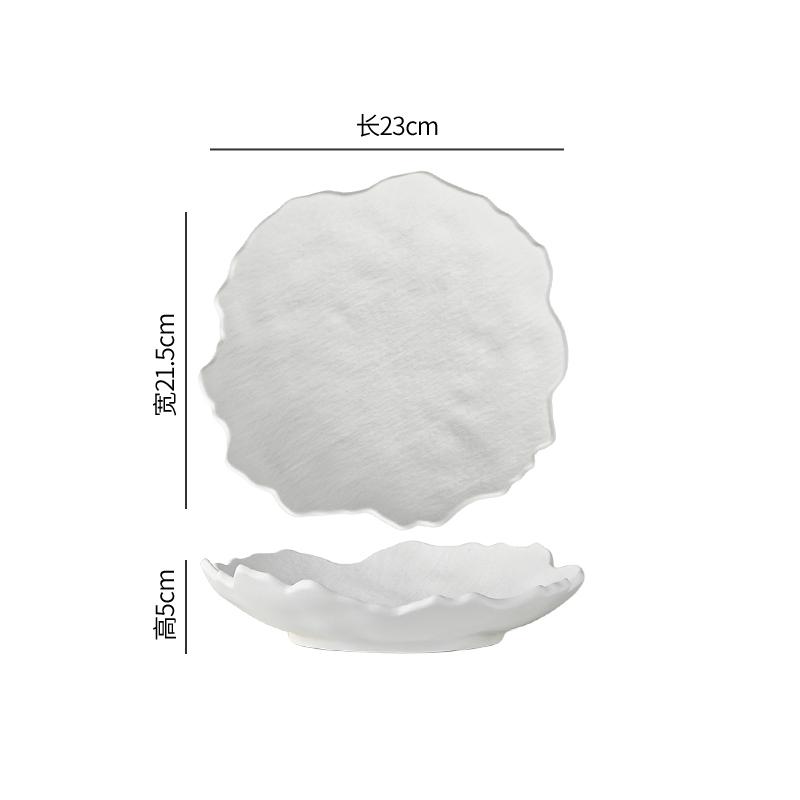 Керамическая обеденная тарелка для ресторана, нестандартная тарелка для стейка, десертная тарелка, тарелки для закусок, салатные тарелки, тарелки для пасты, чисто белая столовая посуда