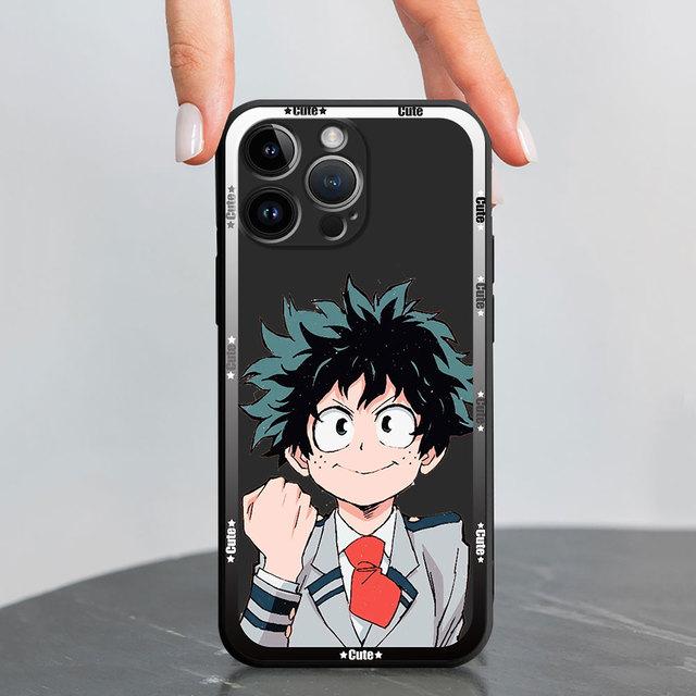 Роскошный чехол для Iphone 13 Pro 11 8 Plus 7 6s Se Xs X 12 Mini Xr 14 Pro Max 13pro 14, черный мягкий чехол, чехлы My Hero Academy