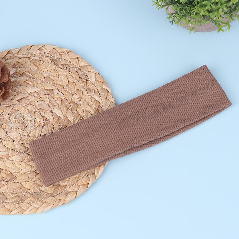 Women Solid Color Elastic Headband Soft Sports Yoga Sweatband Headwrap Wide Makeup Hairband Simple Hair Accessories