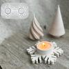 Mix Snowflake Silicone Candlestick Mold Snow Resin Crystal Mould Chocolate Candle Holder Making Tool Home Decor Christmas Gifts