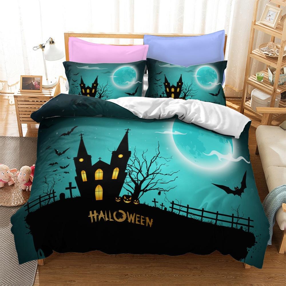 Halloween Series Bedding Three-Piece Home Textile Kit