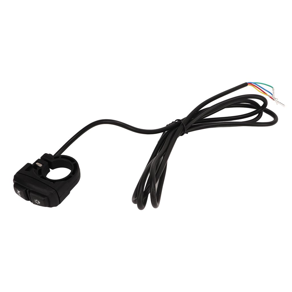 Электрический велосипедный переключатель фар и звукового сигнала, управление фарой и звуковым сигналом, 2 в 1, переключатель на руле для скутера