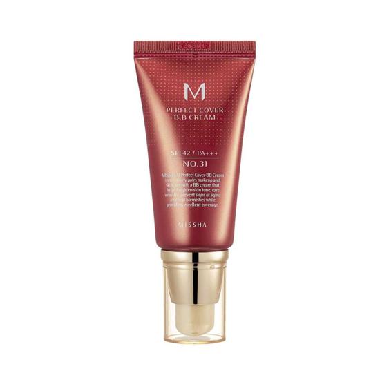 MISSHA M Perfect Cover BB Cream SPF42 PA+++ 50мл №31 Золотисто-Бежевый (3 варианта)
