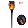 1/2/4/6/8/10/12Pcs Solar Flame Torch Light Flickering Light Waterproof Garden Decoration Outdoor Lawn Path Yard Patio Floor Lamp