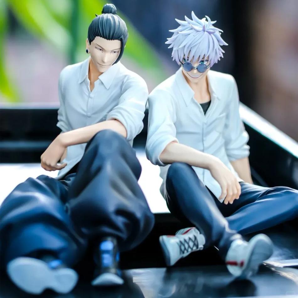 НОВИНКА В НАЛИЧИИ Jujutsu Kaisen 10см Годжо Сатору Гето Сугуру Фигурка Действия ПВХ Кавайные Игрушки Куклы Аниме Подарок на День Рождения