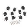 10Pcs 2.5/3.5Mm Pj301 Female Audio Connector 3 Pin Dip Headphone Jack Socket Mono Channel Pj-301M Pj301M Pj-201