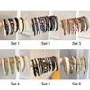 8Pcs Unisex Wavy Non-slip Hair Hoop Set Combing Hairbands Set Head Hoop Teeth Head Bands