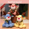 Toy Plush Reindeer Christmas Stuffed Doll Gift For Kids Bedroom Decorations