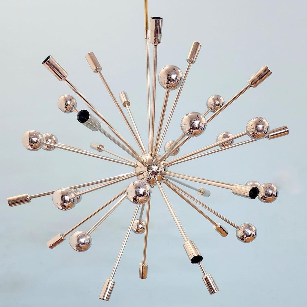 Luxury Modern Art Lamp Mini Metals Ball 18 Arms Light Chandelier Light Fixture Mid Century Lamp Pendent