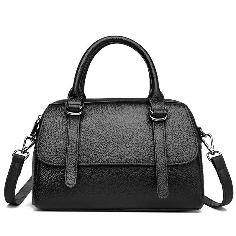 Модная однотонная сумка через плечо из натуральной кожи для женщин, высококачественная сумка из коровьей кожи, роскошная женская сумка-мессенджер