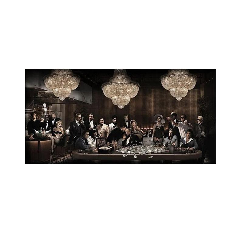 Классический постер с фильмом «Казино», холст, картина, черно-белый холст, настенные художественные постеры, принты для гостиной, домашний декор, фотографии