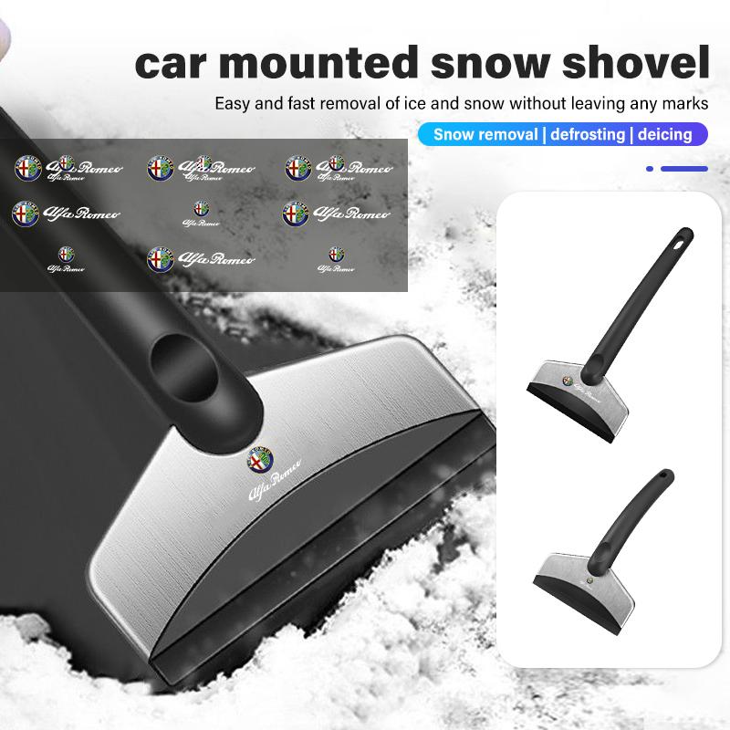 Car Snow Shovel Long Handle Outdoor Ice Scraper Accessories For Alfa Romeo 159 Giulietta Giulia 147 Mito 156 159 166 GT StelvioZA3