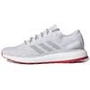 Pure Boost Ltd Lace-Up Fabric Lightweight Non-Slip Low-Top Running Shoes Unisex Running Shoes Gray White Red CM8333
