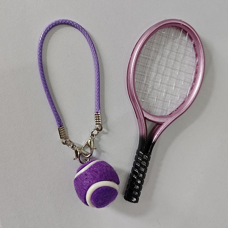Sports Keychain with Pendant Rope - Tennis, Baseball, Football