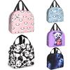 Коробка для ланча Pink Panda, изолированная сумка для ланча для девочек и женщин, прочная, для шопинга, для школы, многоразовые водонепроницаемые сумки
