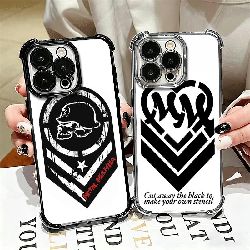Металлическая Мулиша для Мотокросса Мягкий Чехол для Телефона Для iPhone 15 16 17 Air 14 Pro Max 16E Plus 13 12 Mini Покрытие Защита от Падения Fundas