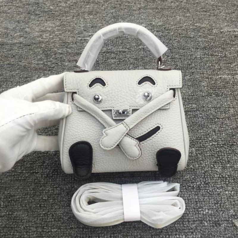 Сумка для женщин Сумка Niche Design Контрастный цвет Мини Верхний слой из коровьей кожи Кукольная сумка на одно плечо Кроссбоди Тенденция