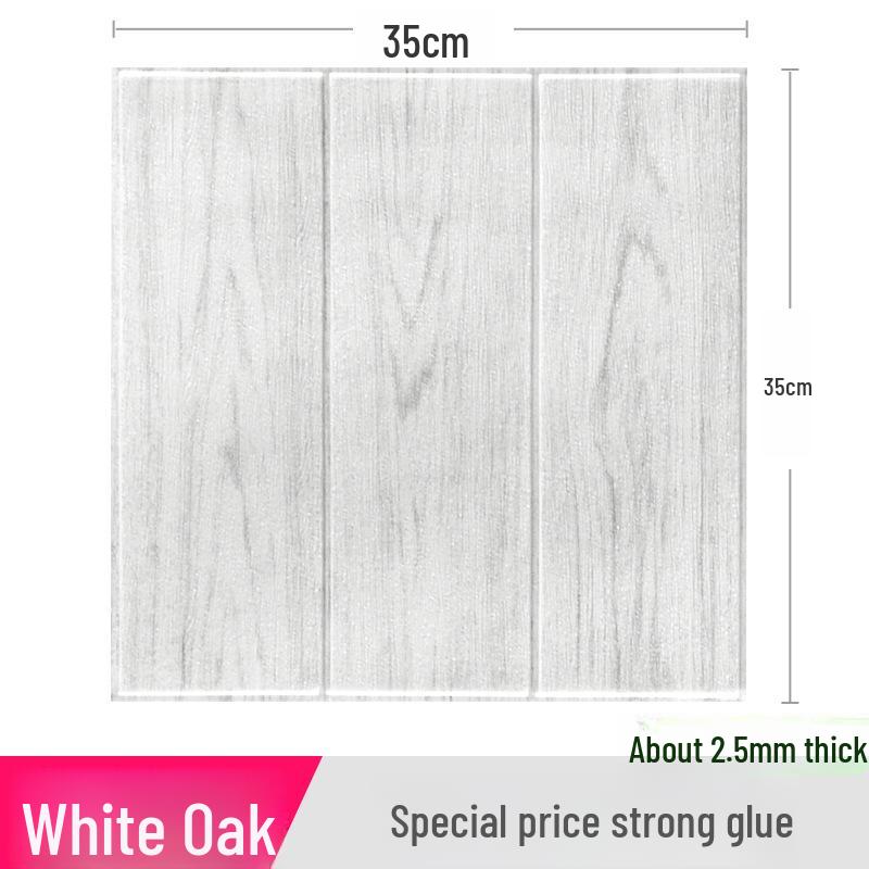 3D Brick Pattern Self-Adhesive Wall Sticker: Anti-Collision, Soft, 35x38, Small Size