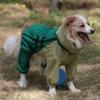 Four Legged Protection Suit Dog Raincoat With Reflective Stripe Dog High Neck Hooded Stormcoat Clothes Windproof Dog Clothing