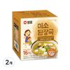 Sempio Miso Soup 16p, 128g, 2 Pieces, Korean Convenience Food