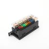 12V Car Relay Fuse Box Holder Block with 11x Blade Fuse and 6x Relay Universal
