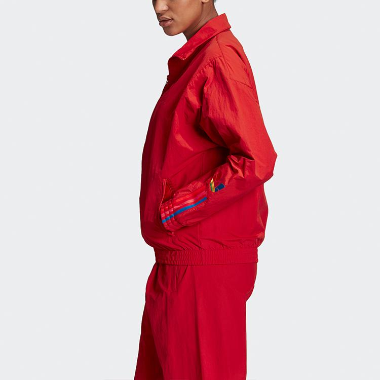 adidas Спортивная куртка Originals с воротником-стойкой, повседневная куртка для бега, женские куртки, светло-пурпурный GD2237