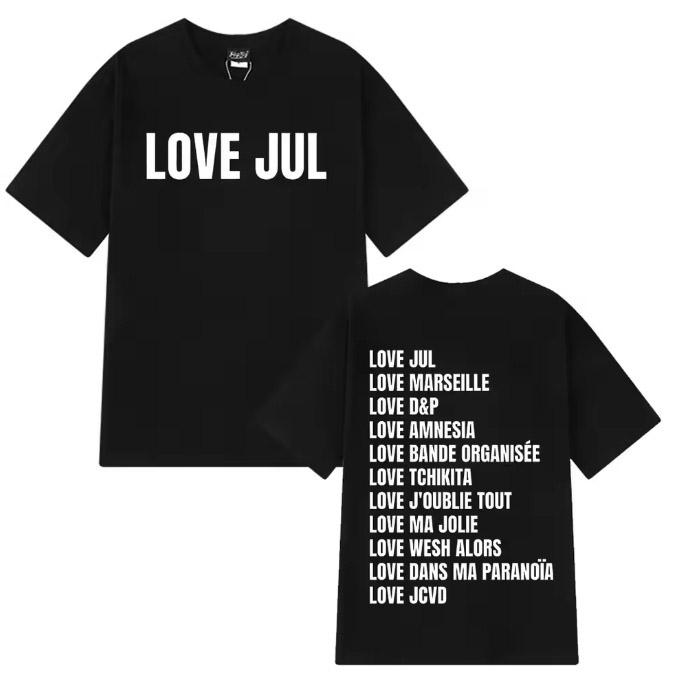 Rapper Jul Graphic Vintage Tshirt Unisex Women Fashion Hiphop T Shirt Summer Shortsleeved High Quality Cotton Aesthetic Tshirts