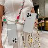 Чехол-кошелек на шею для OPPO Realme 10 11 9 8 C55 C53 C35 C31 C33 Find X6 X5 Lite X3 Pro Плетеный шнурок Прозрачный чехол