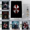 Штора для душа Resident Evil Водонепроницаемая Полиэстеровая Ткань Красочная Занавеска для Ванной Комнаты Домашний Декор Ванной Комнаты Занавеска с Крючками