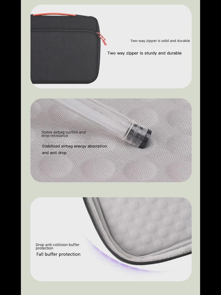 15.6" Anti-Collision Airbag Laptop Handbag for Apple, Mac, Huawei, Asus Tablets and Computers