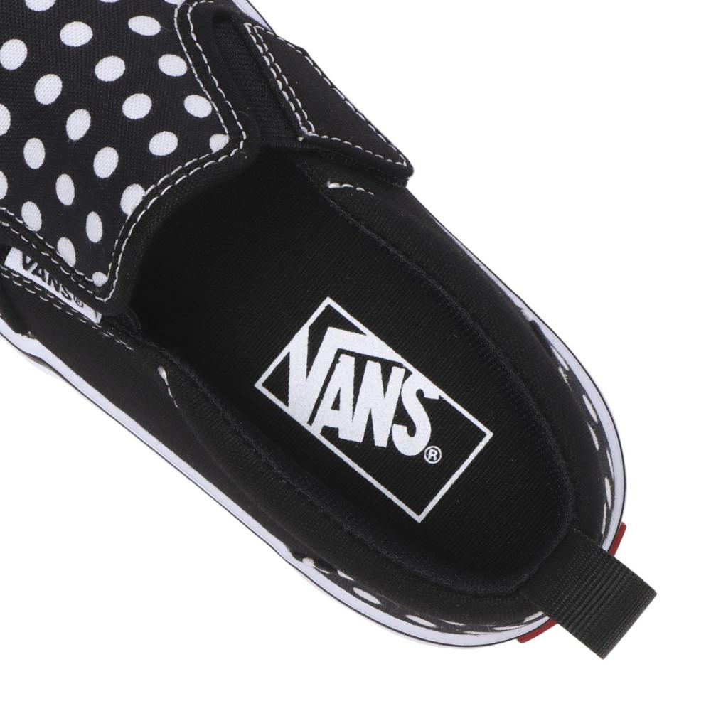 Vans V98ps Dot Blk Wht Dot Slip On