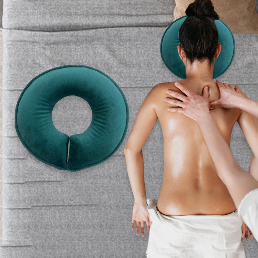 Face Down Pillow Breathable Headrest Massage Bed Comfort Memory Foam U Shape Neck