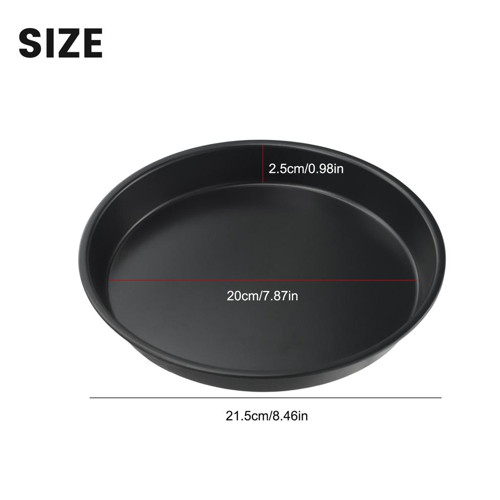Практичная форма для пиццы Деликатная антипригарная 6-10 дюймов Черная углеродистая сталь Поднос для чипсов Блюдо Высокое качество Форма для микроволновой печи
