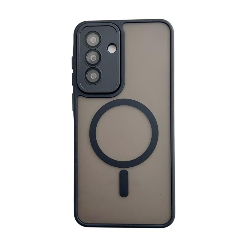 For Samsung Galaxy A26 5G Magnetic Back Cover WANLONFENG QB1 Series PC TPU Shockproof Phone Case