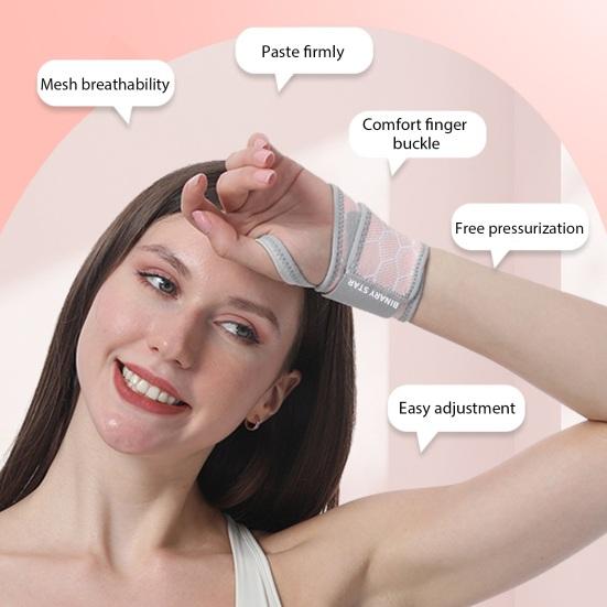 Компрессионный бандаж на запястье с регулируемой лентой-застежкой Дышащий супермягкий эластичный бандаж на запястье, поддерживающий шину