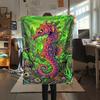 Corrosive marine organisms Print Flannel Blanket,High quality Comfortable for All Seasons,Home Decor,Warmth and Comfort,Perfect for Christmas Gifts