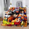 Japanese portable Dragon Cartoon Ball flannelette lightweight thin sheet sofa cover family office casual warm throw blanket.