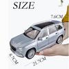 1:24-масштабная металлическая модель автомобиля GLS600, модели автомобилей из литого сплава, 6 дверей можно открыть с помощью звуковых и световых игрушек для детского орнамента
