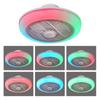 30 Вт 46 см * 19 см Потолочный светильник RGB-цвета для гостиной Бытовой интеллектуальный цветной светильник-вентилятор с таймером Электрический потолочный светильник-вентилятор