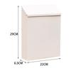 Wall Mounted Mailbox with Key Letterbox Modern Drop Box with Lock Newspaper Holder Box for Gate Front Door Outdoor Porch Decor