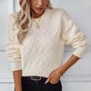 Loose Round Neck Knitted Sweater Autumn and Winter Women's Sweater Casual Pullover Sweater