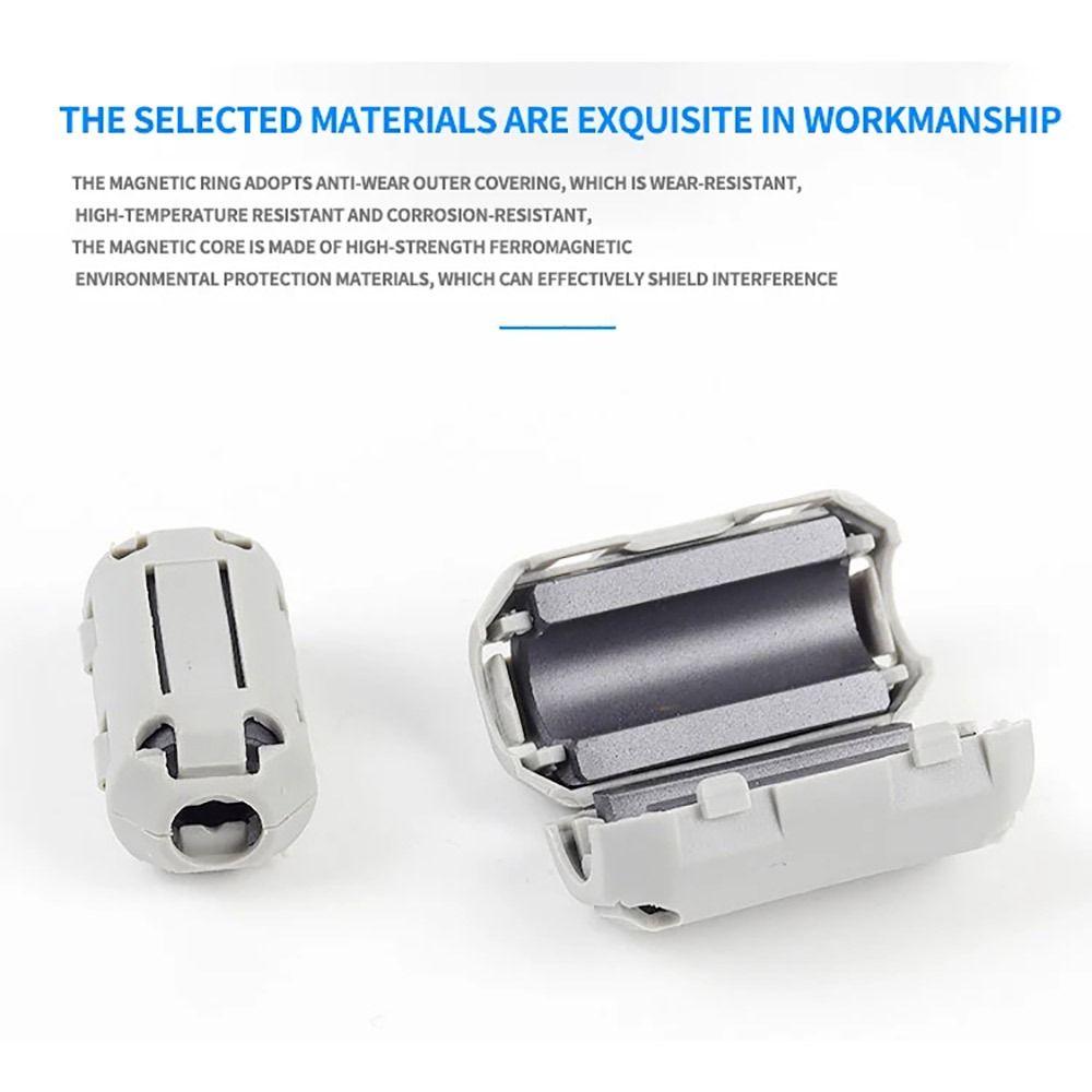 1 шт. Подавитель шумов Анти-помехи Магнитное кольцо EMI RFI Дроссель Клипса Кабельный фильтр