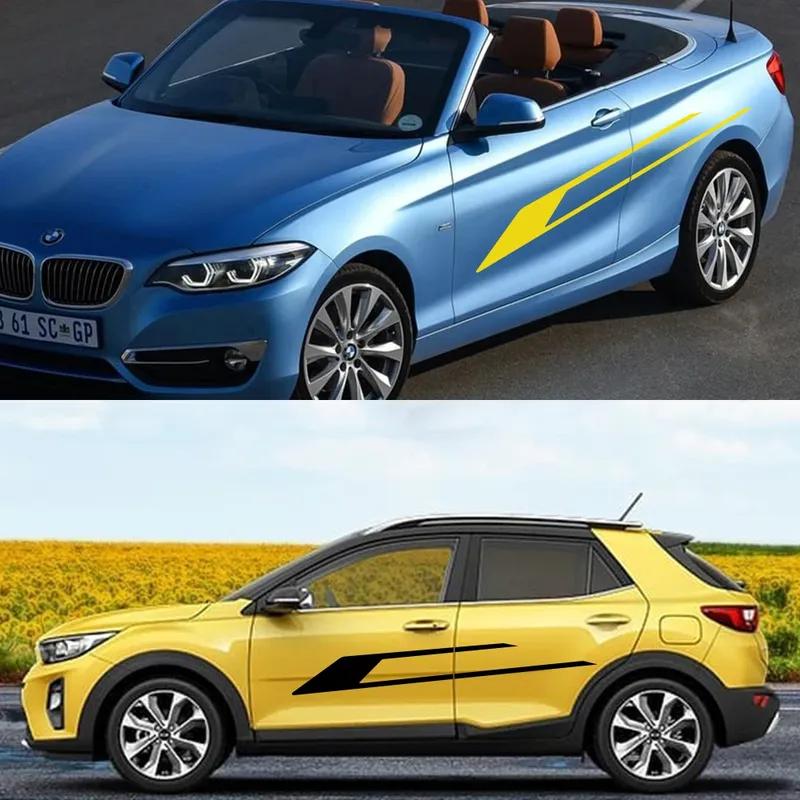 Car Stickers Long Side Stripe Vinyl Decals Auto Tuning Accessories For Nissan Lexus Ford Volkswagen Toyota Mercedes Honda