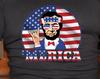America, patriotic shirt, Abraham Lincoln with peace sign, fun patriotic shirt, fun gift, patriot tshirt