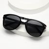 European and American double beam leopard print sunglasses women's retro driving sunshade sunglasses fashionable face small folding glasses