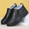 Winter Cotton Shoes Polyurethane Large Cotton Boots Warm Men's Waterproof Leather Snow Boots Wear-resistant and Non-slip