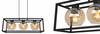 HANGING LAMP CAGE ELEGANT GLASS BALL HONEY
